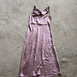 Aritzia Satin Cowl dress, size small